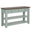 Console en bois de pin massif 48 po, table d'appoint moderne avec 3 tiroirs de rangement et 2 tablettes-330278326