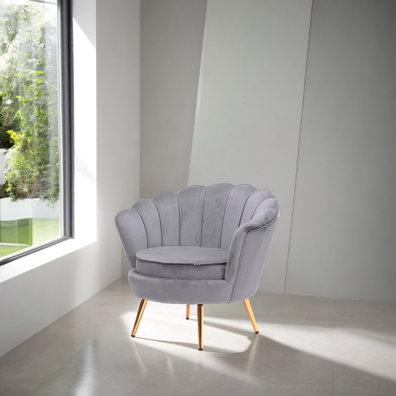 Alina Accent Chair, Gray
