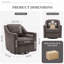 Modern Swivel Armchair W/ Removable Cushions, 360° Rotation & Thick Padding for Living Room-1435882201