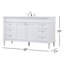Meuble-lavabo simple 60 po Tenafly-1961691726