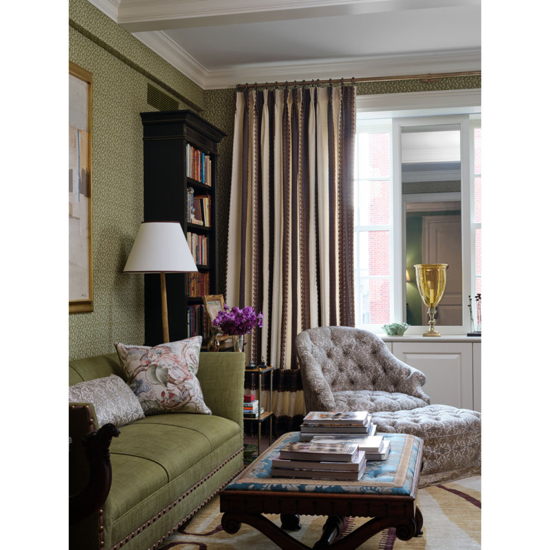 Arcadia Waldon Stripe Fabric, Brown