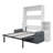 Full Size Wall Murphy Bed With Sofa And Storage Cabinets, Space-Saving Wall Bed For Home Office & Guest Room-716279315