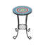 Table d'appoint de patio avec tablette