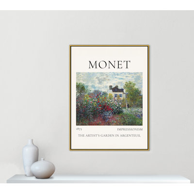 Artists Garden in Argenteuil Print by Claude Monet
