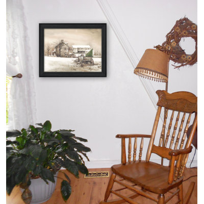 Bringing Home the Tree Framed Wall Art for Living Room, Home Wall Decor Print by John Rossini