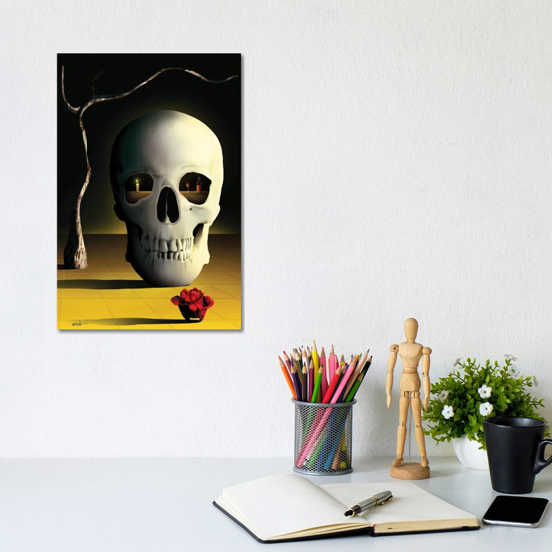 Skull by Marcel Caram - Wrapped Canvas Gallery-Wrapped Canvas Giclée, 30.48cm H x 20.32cm W