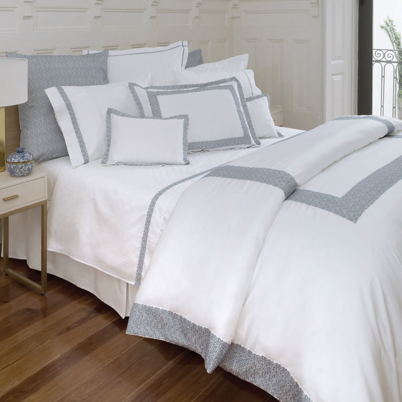 Malone_Shams, White/Blue, Boudoir