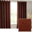 Heavy Chenille Room Darkening Eyelet Curtains-91668120-91668139