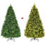 Artificial Christmas Tree Green With Led Lights-1050805338