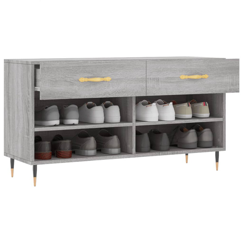 Mikesh Storage Bench, Grey Sonoma