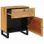 50cm W Solid Wood Bedside Table