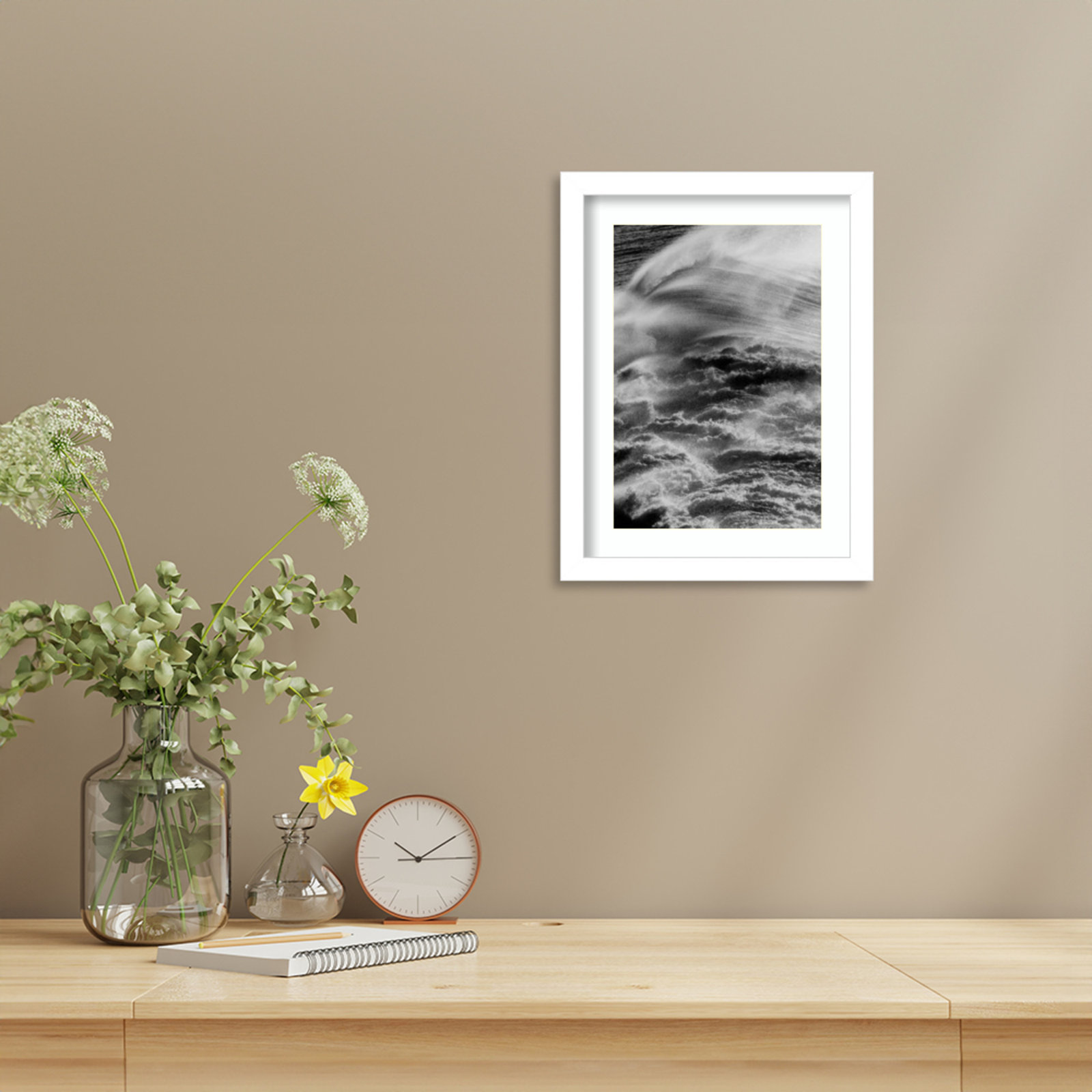 Almerton "Sea Offerings" Print, White, 13" H x 10" W
