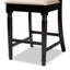 Upholstered Counter Stool with Solid Wood Frame-1273620072