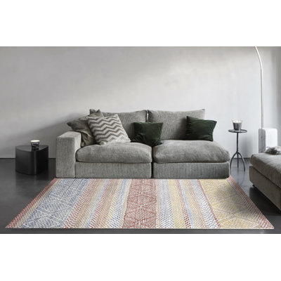 Tapis jaune / rouge Osawatomie