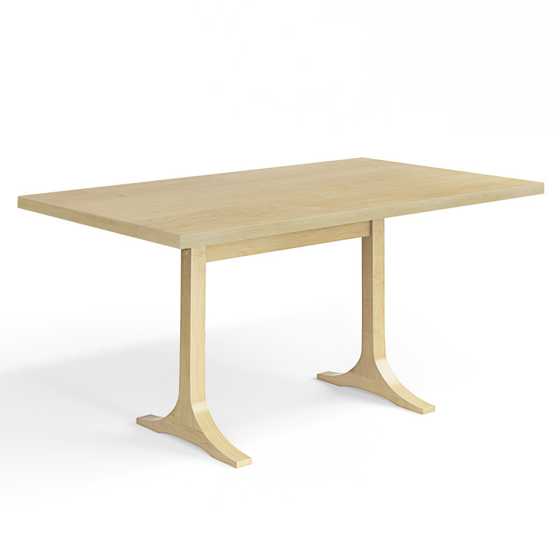 Paxton Maple Solid Wood Dining Table, Nantucket, 36" W x 96" L