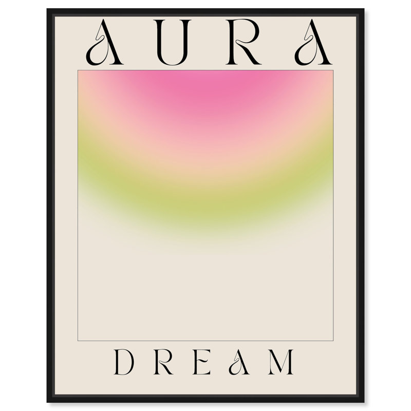 «Aura Dream» par Rosdorf Park, H 21 po x l 17 po, Cadre noir