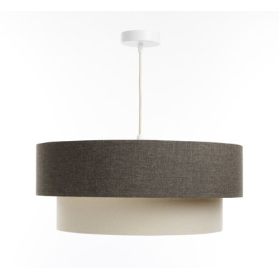 Zygi 1 - Light Cream Drum Pendant
