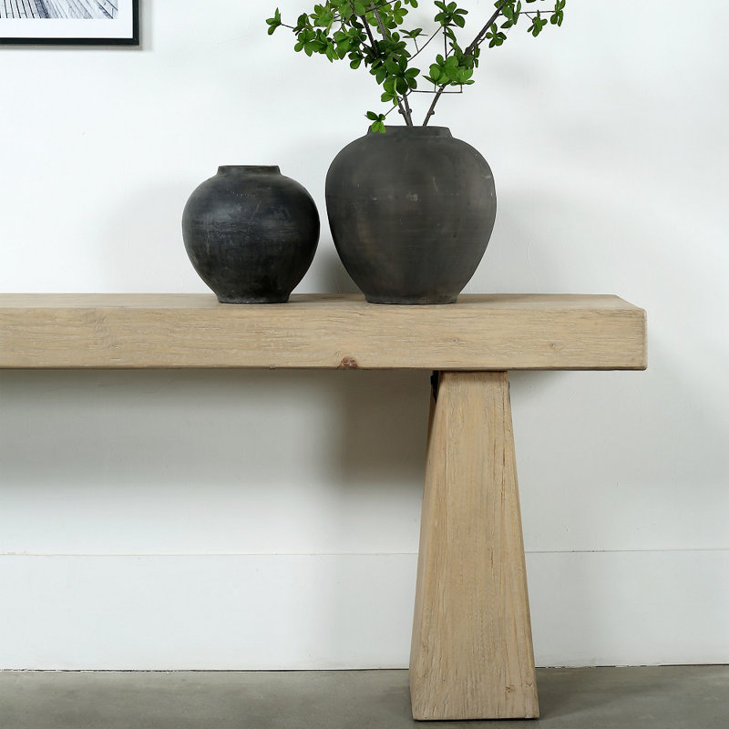88'' W Solid Wood Console Table, Natural