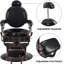 Fauteuil inclinable manuel pivotant en cuir Bettyjo-1592047291