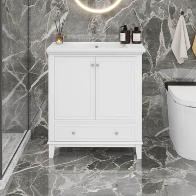 Ensemble de meuble-lavabo 30 po avec lavabo, portes et tiroir