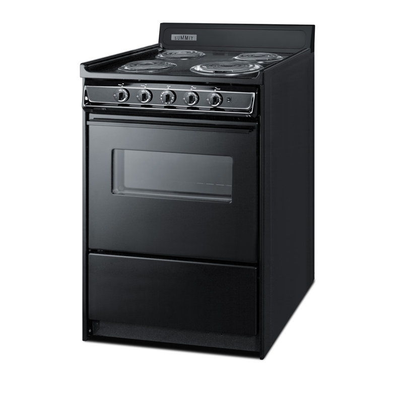 Summit Appliance 24" 2.9 Cubic Feet Electric Free Standing Range
