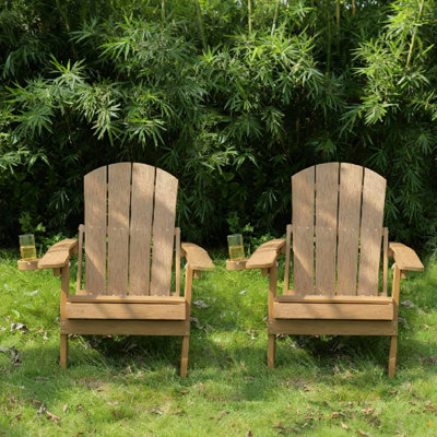 2-Piece All-Season Outdoor Lounge Chairs  For Patio Chats & Garden Leisure Gatherings