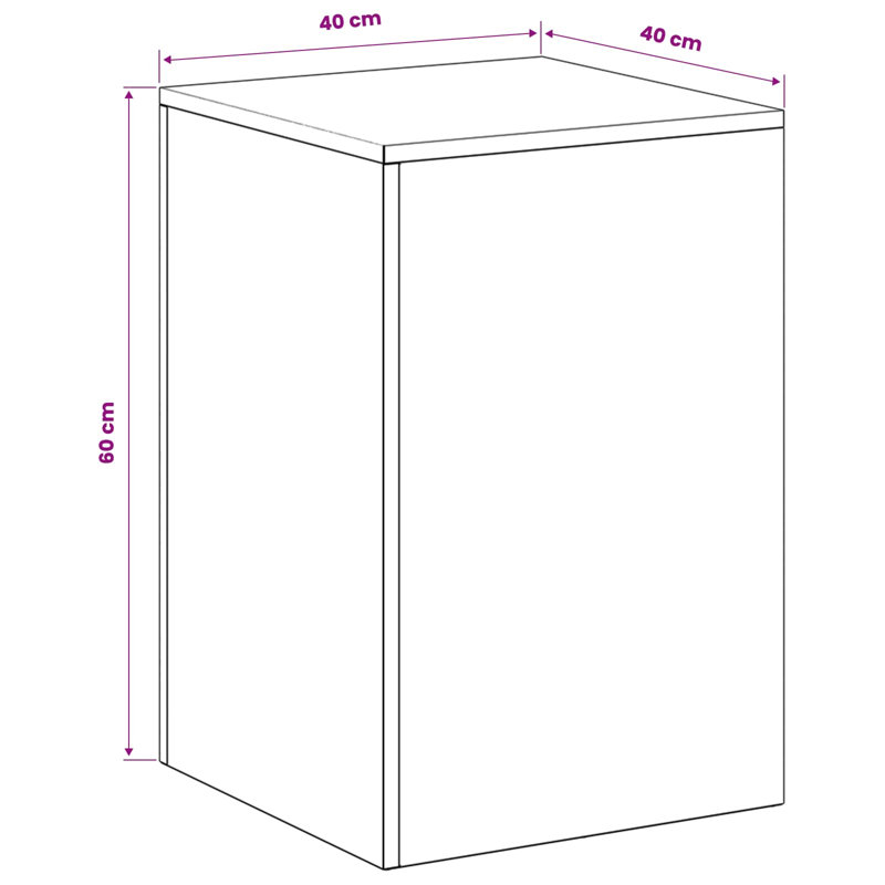Plant Stand Garden Flower Pot Holder Outdoor Patio Terrace Industrial, 80cm H x 40cm L x 40cm D, Dark Silver