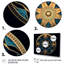 Ancienne Atlantis Mandala en or et turquoise I, reproduction sur toile-716055309-716055308