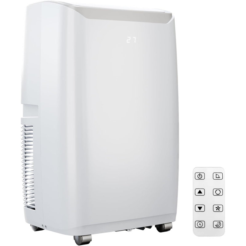 Climatiseurs portatifs 14000BTU avec minuterie 24 heures, télécommande, refroidit jusqu'à 750 pieds carrés