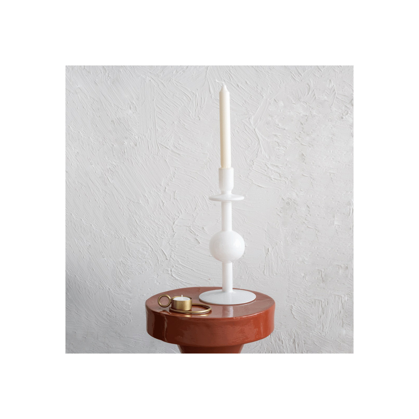 Glass Tabletop Candlestick