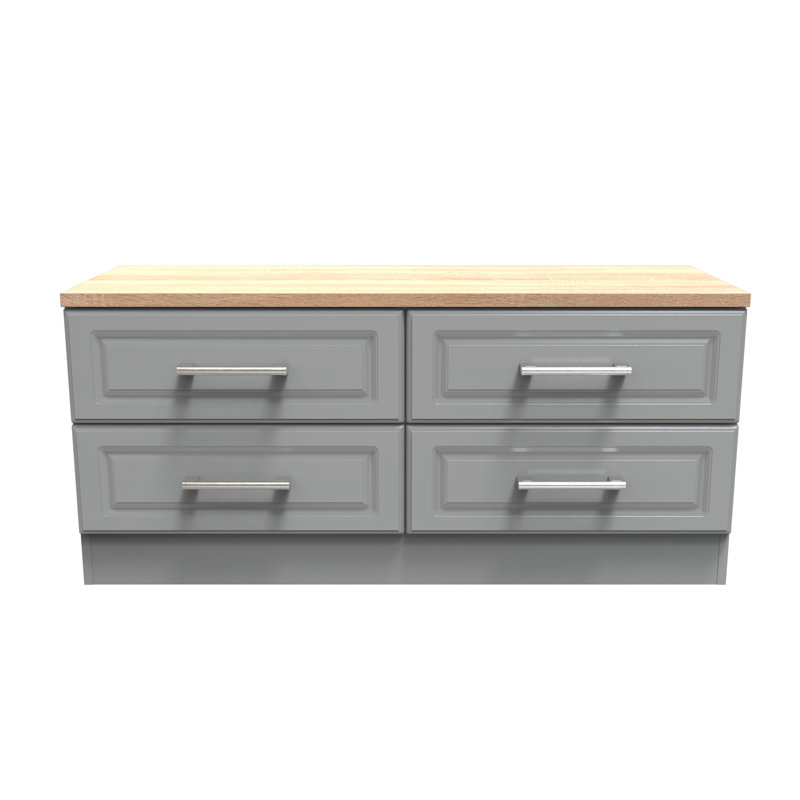 Fully Assembled Waucoma 4 Drawer 112Cm W Double Dresser