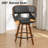 Shontina 20.47" W Faux Leather Swivel Stools-481374837-502297924