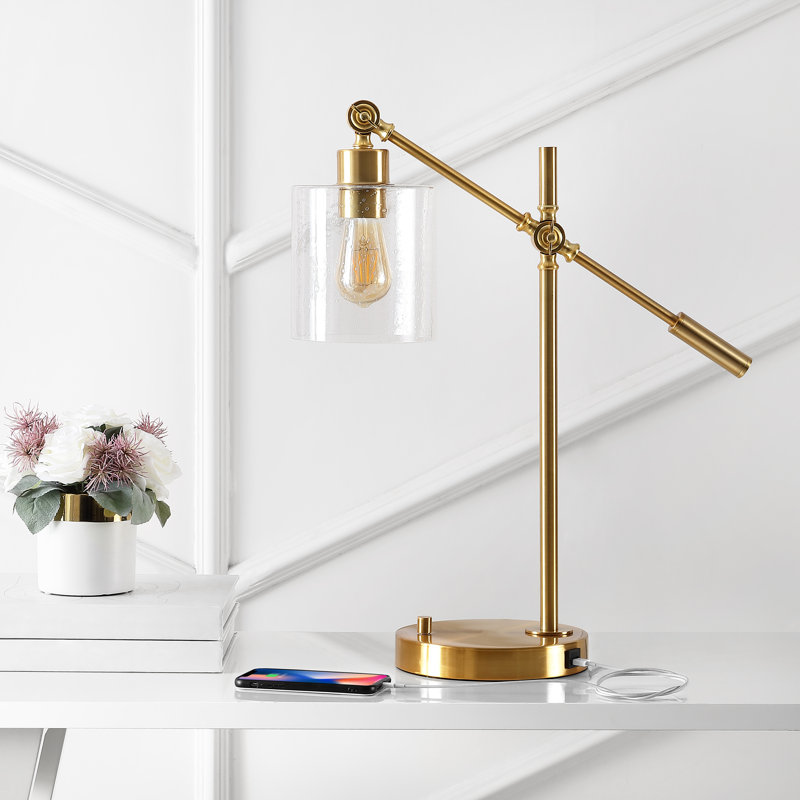 Lampe de bureau USB en métal Ranbir