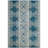 Annette Floral Royal Blue/Ivory Area Rug-864951976