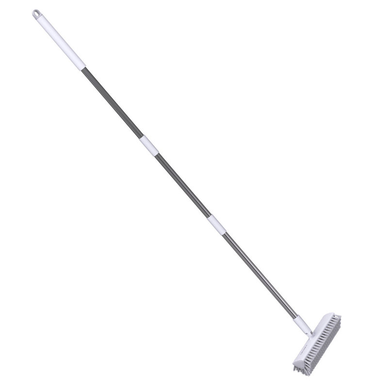 Brosse de nettoyage à poils rigides à long manche JOYBOS, adaptée pour la salle de bain, les carreaux, le patio et le garage