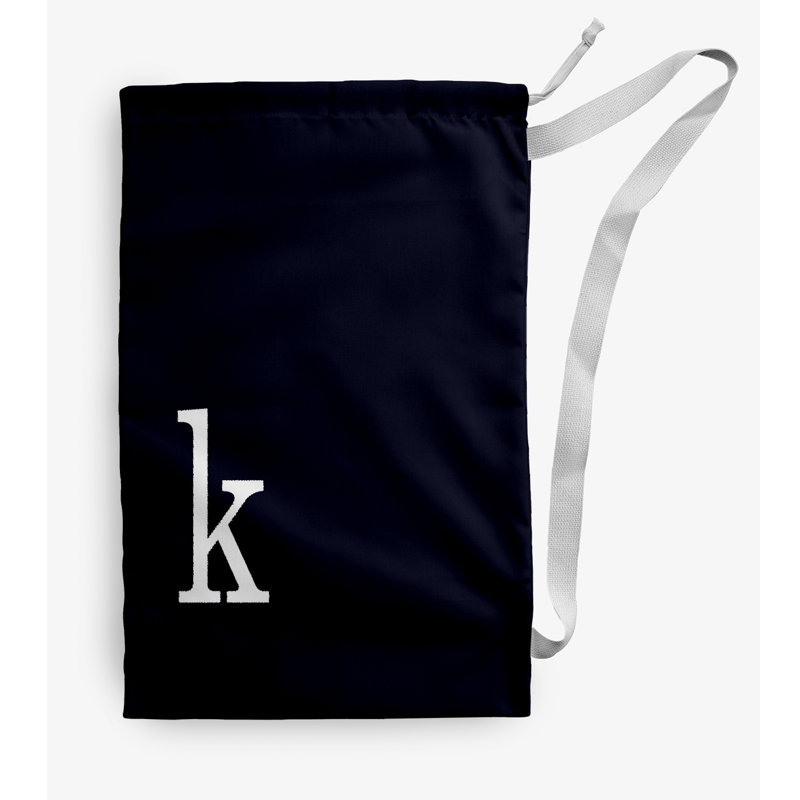Sac à linge Monogram, Petit (H 29 po x l 18 po), Bleu
