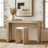 Finnegan Natural 54"W U-Shaped Console Table-868093406-895661658