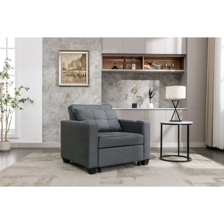 Livingroom Accent Chair 3-in-1 Sofa Bed Chair Convertible Sleeper