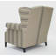 Leon Linen Wingback Chair