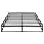 Sommier double pour chambre à coucher - Structure en métal, housse de support en tissu texturé, ajustement-121107385
