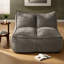 Canapés à compression, fauteuil à billes compact en lin et coton pour la maison