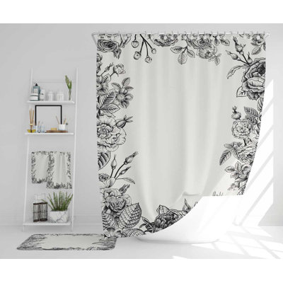 Nessi Polyester Shower Curtain Set