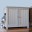 The Refined Litter Box - Wood Cat Litter Box Enclosure Cabinet with Drawer, Cottage Style + Feet-1210003346-1210003347-1210003344