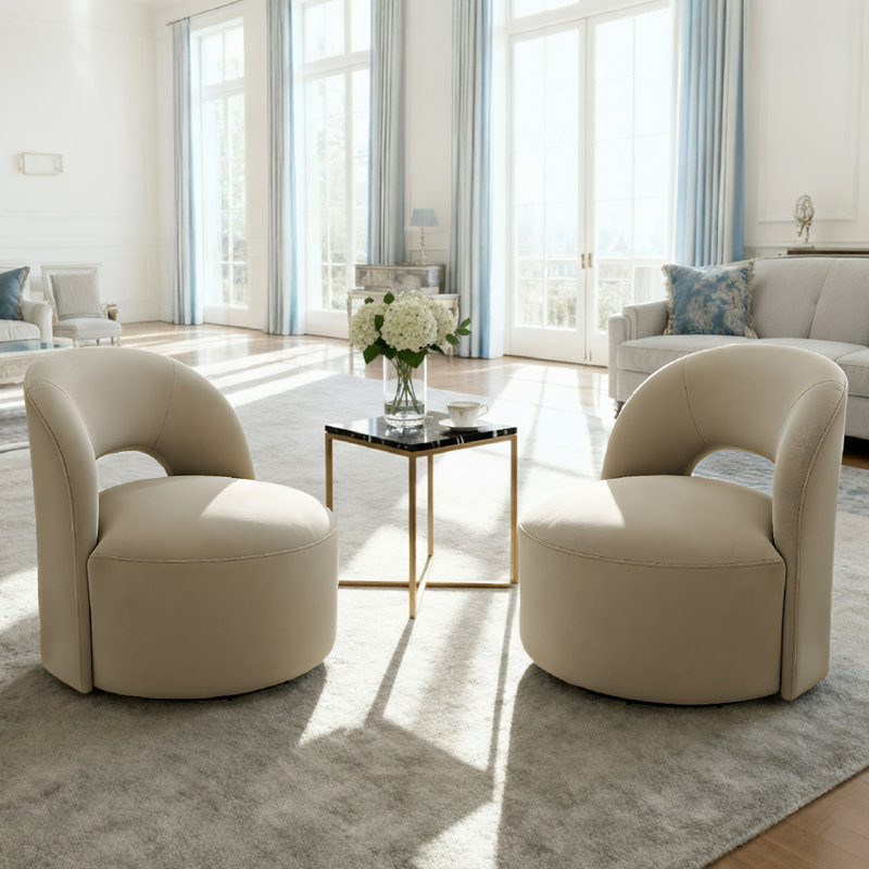 Fauteuil d'appoint pivotant 32 po Denison, Tanné