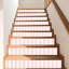 Papier peint auto-adhésif à rayures verticales rose pâle et autocollant 17,7 po x 118 po (45 x 300 cm)-1785931748