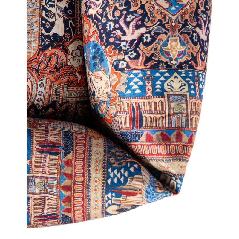 Tapis pour lit de qualité supérieure Rugs.com, H 7,5 po x l 33 po x P 39 po, Beige/Blue/Brown/Red/Orange/Olive/CreamFloral