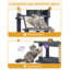 Large Cat Tree Tower, Cat Tree for Indoor Cats, Climbing Tower for Large Cats, 5 Scratching Post, 2 Large Platform, 2 Caves, 2 Baskets, Stairs, Hammocks-1297863282-1297863286
