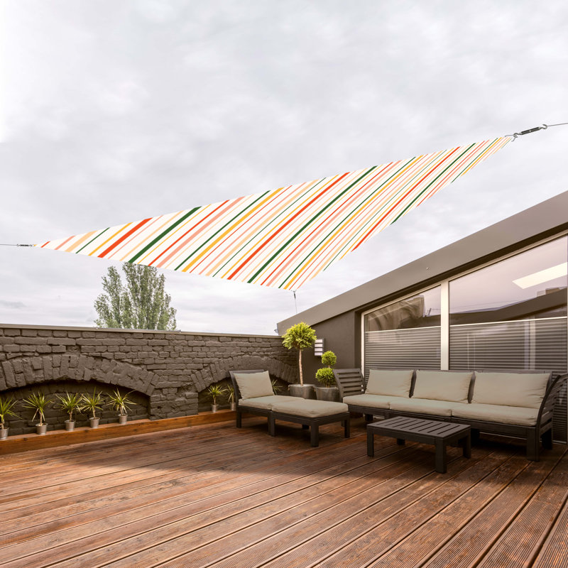 Covers &amp; All Triangle Outdoor Sun Shade Sail Canopy, Residential 
