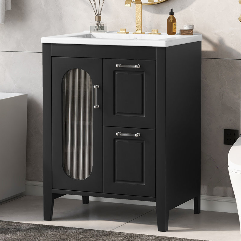 24" Bathroom Vanity With Sink