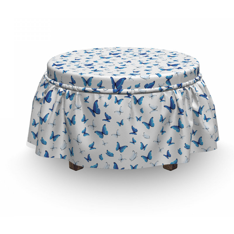 Box Cushion Ottoman Slipcover